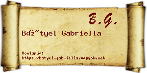 Bátyel Gabriella névjegykártya